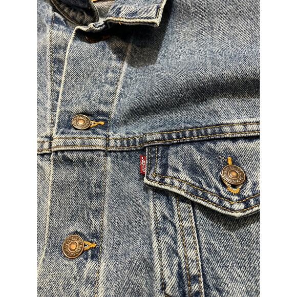 Vintage Levi's 70507-0389 Denim Trucker Jacket Men's Size Large Made in USA - Picture 3 of 9